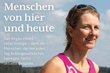 Aufmacher „Menschen von hier und heute“ mit Foto von Petra Paule im Freien